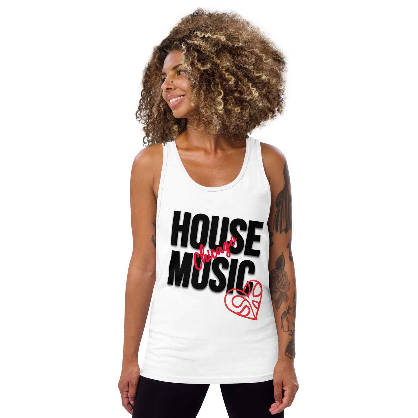 House Music Tank - Dark Letters