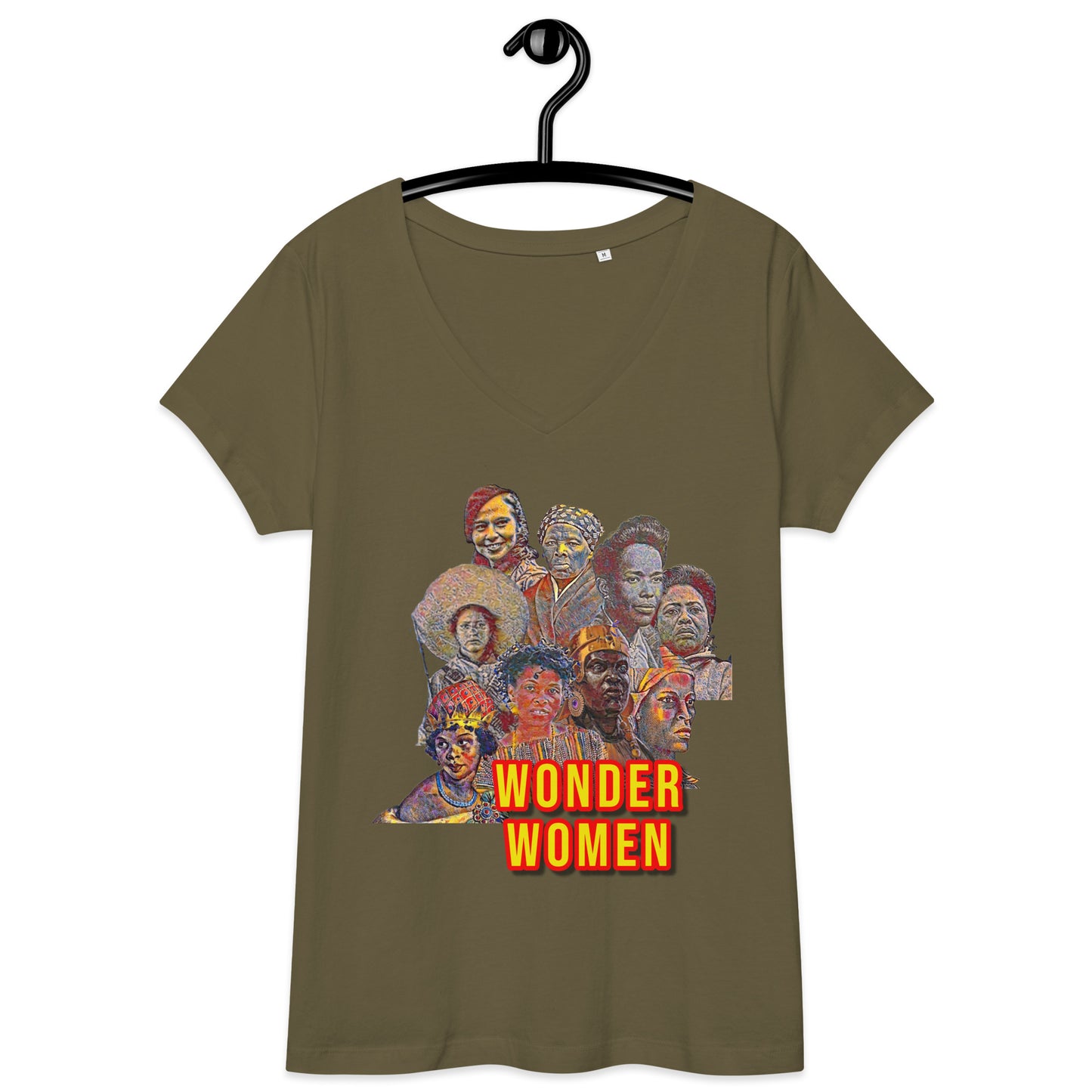 Wonder Women (Women’s fitted v-neck t-shirt)