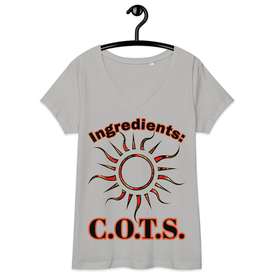 Sun's Child (Women’s fitted v-neck t-shirt)