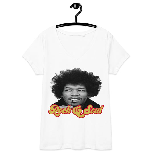 Rock & Soul (Women’s fitted v-neck t-shirt)
